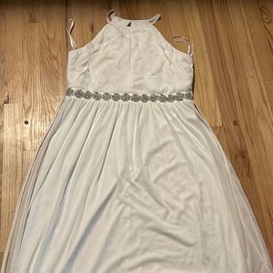 White prom dress
